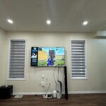 Custom roller blinds in a London Ontario home